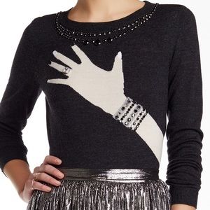 Alice + Olivia Ring Wool Blended Sweater